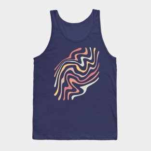 Abstract Wavy Lines Tank Top